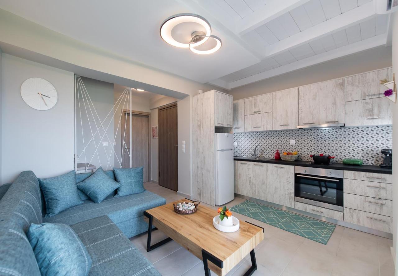 Bianco Stylish Maisonette Nikiana Esterno foto